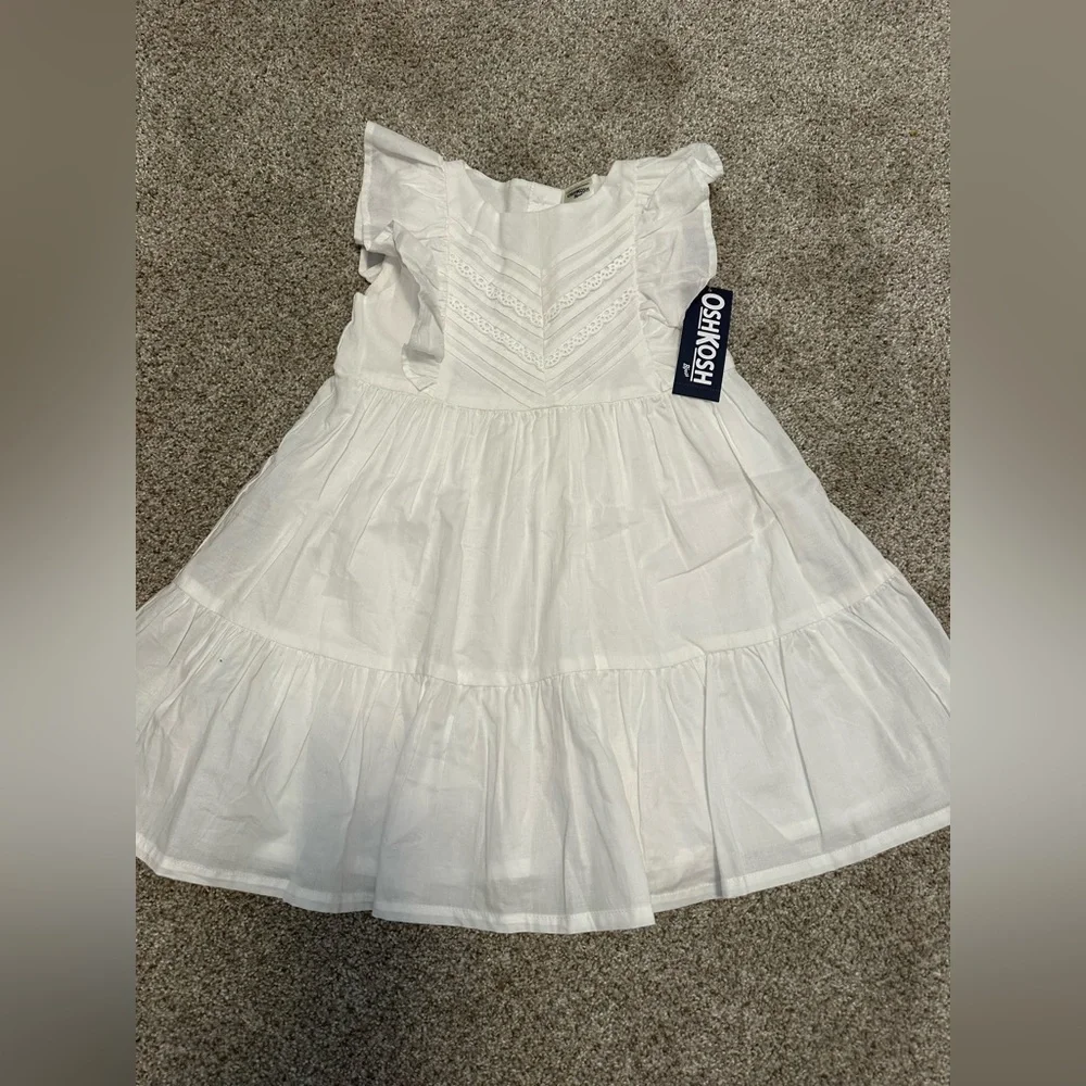 OshKosh B'gosh Ruffled‎ White Dress